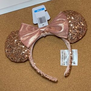 2017 Rose Gold Sequin Minnie Ears Headband